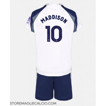 Tottenham Hotspur James Maddison #10 Maglia Gara Casa Repliche 2025-26 Bambino